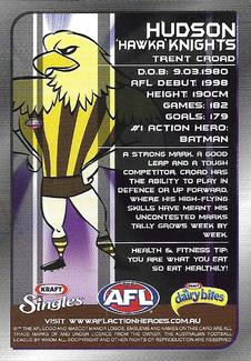 2007 Kraft AFL Action Heroes #NNO Trent Croad Back